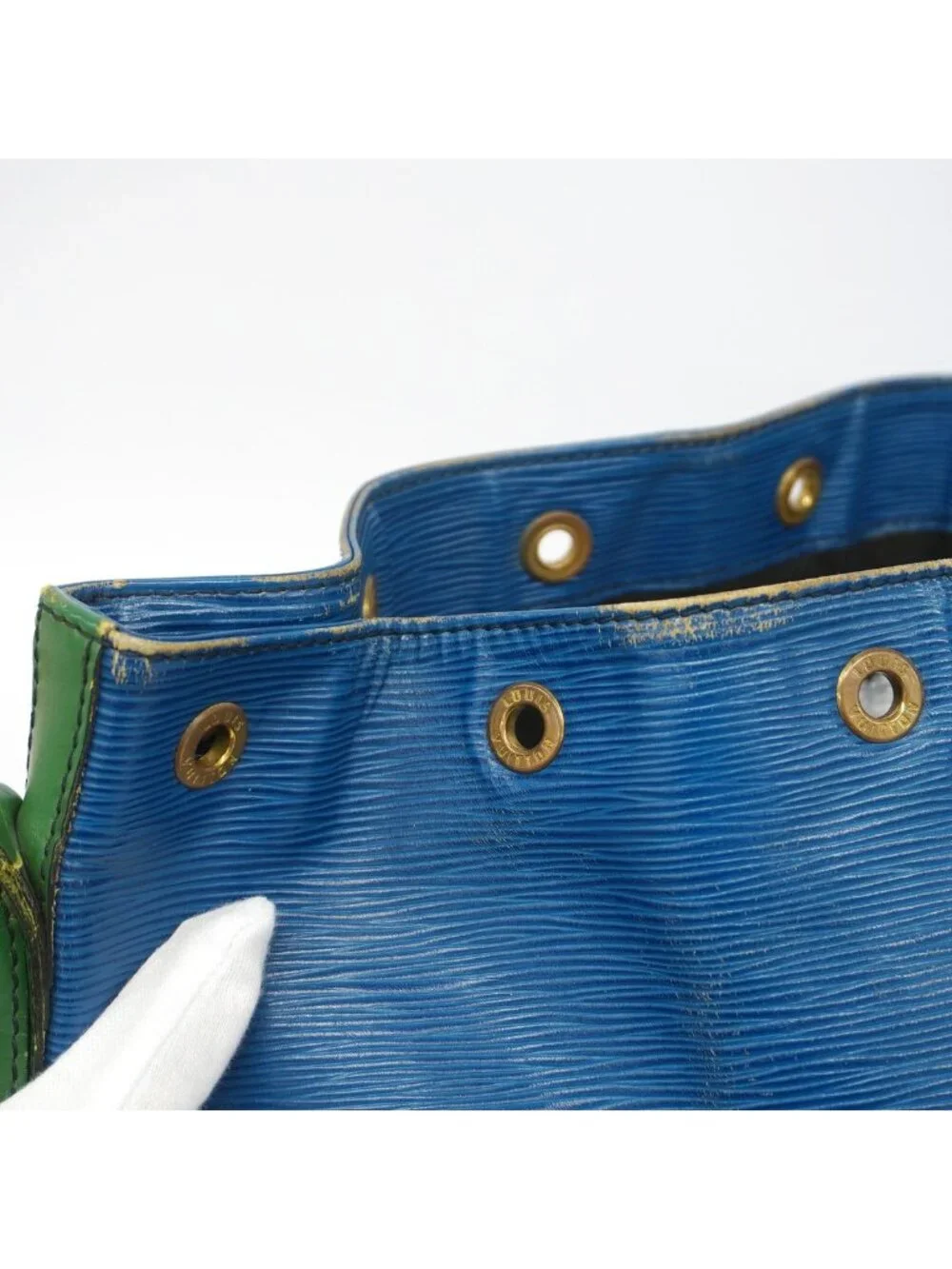 Louis Vuitton Shoulder Bag Epi Noe Toledo Blue Borneo Green